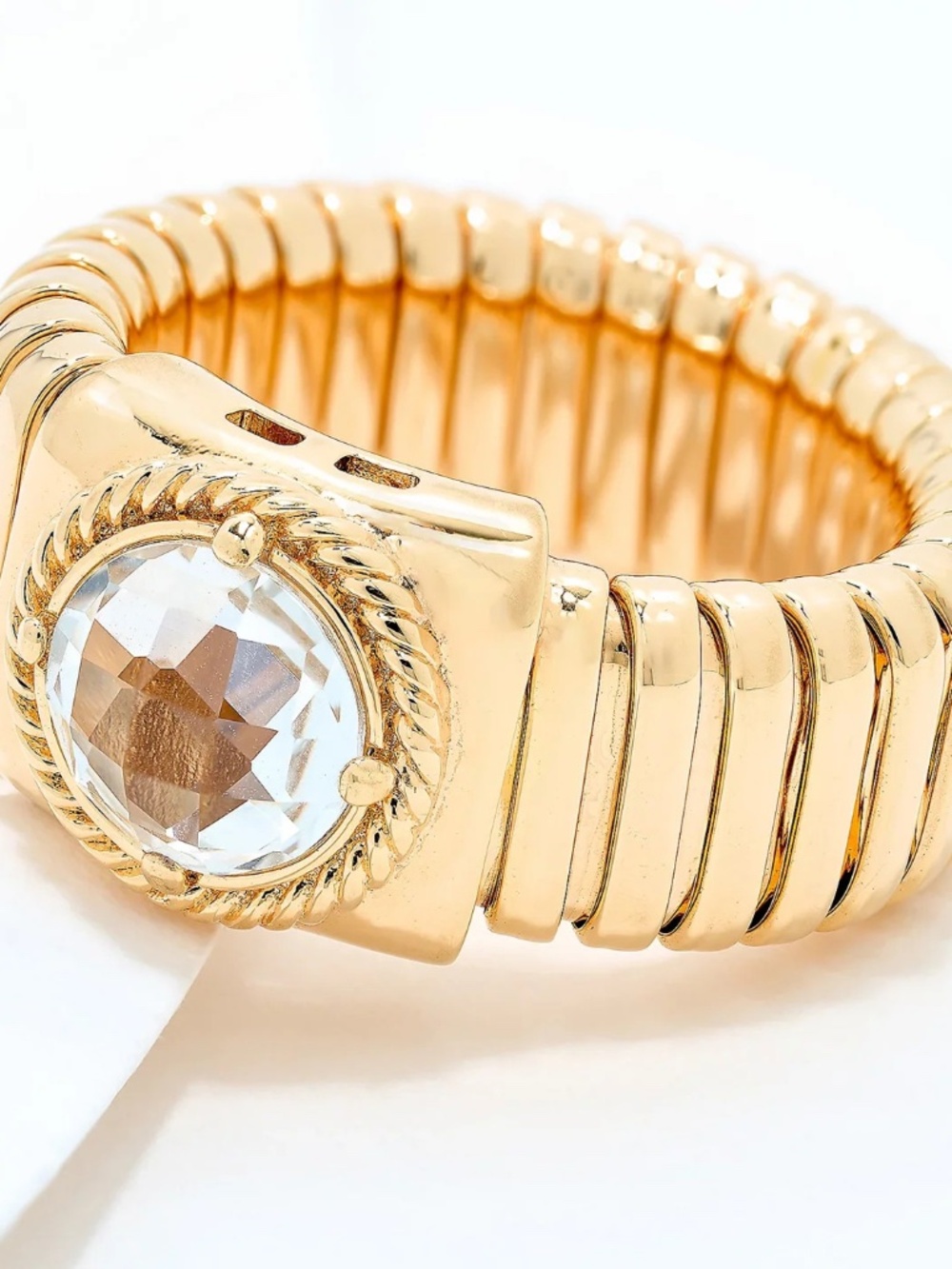 David Markstein Bronze Debut White Topaz Tubogas Ring Size 7 SOLD OUT